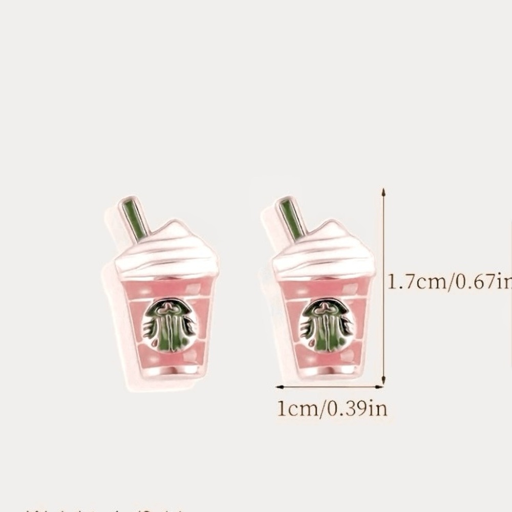 BOGO! Coffee Lover Earring studs - NEW Boutique - Picture 2 of 5
